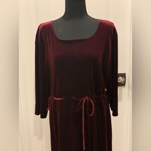 Velour dress, Lands End, size XL